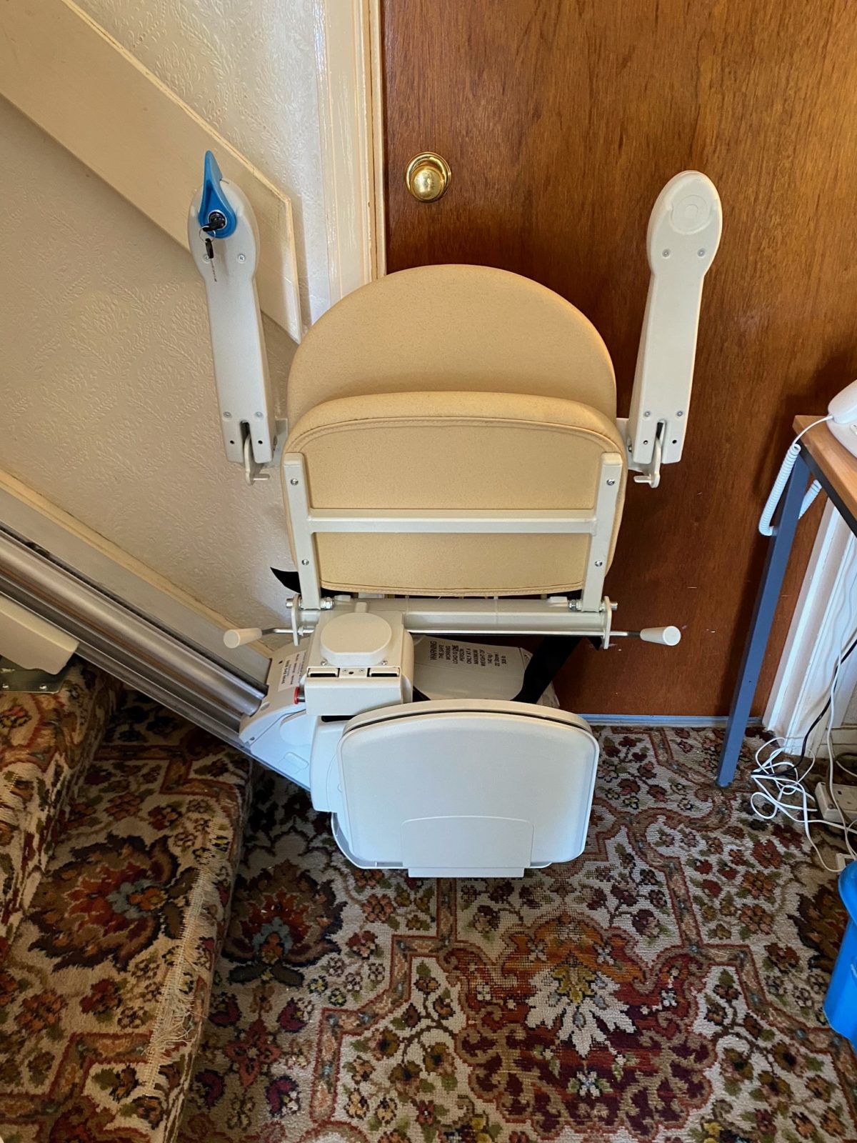Minivator 950 stairlift installed in Stairlift installation in Waltham