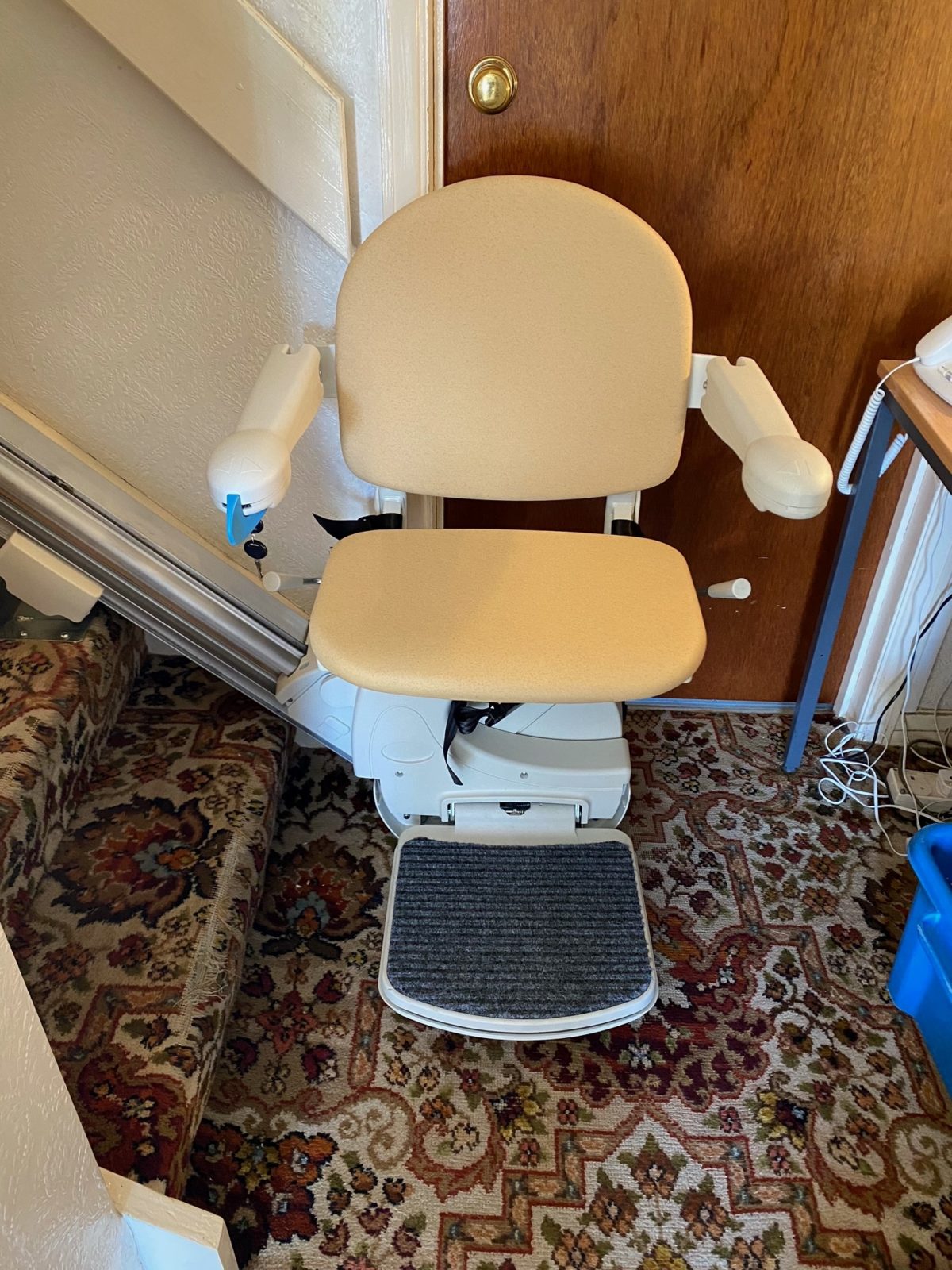 Minivator 950 stairlift installed in Stairlift installation in Waltham