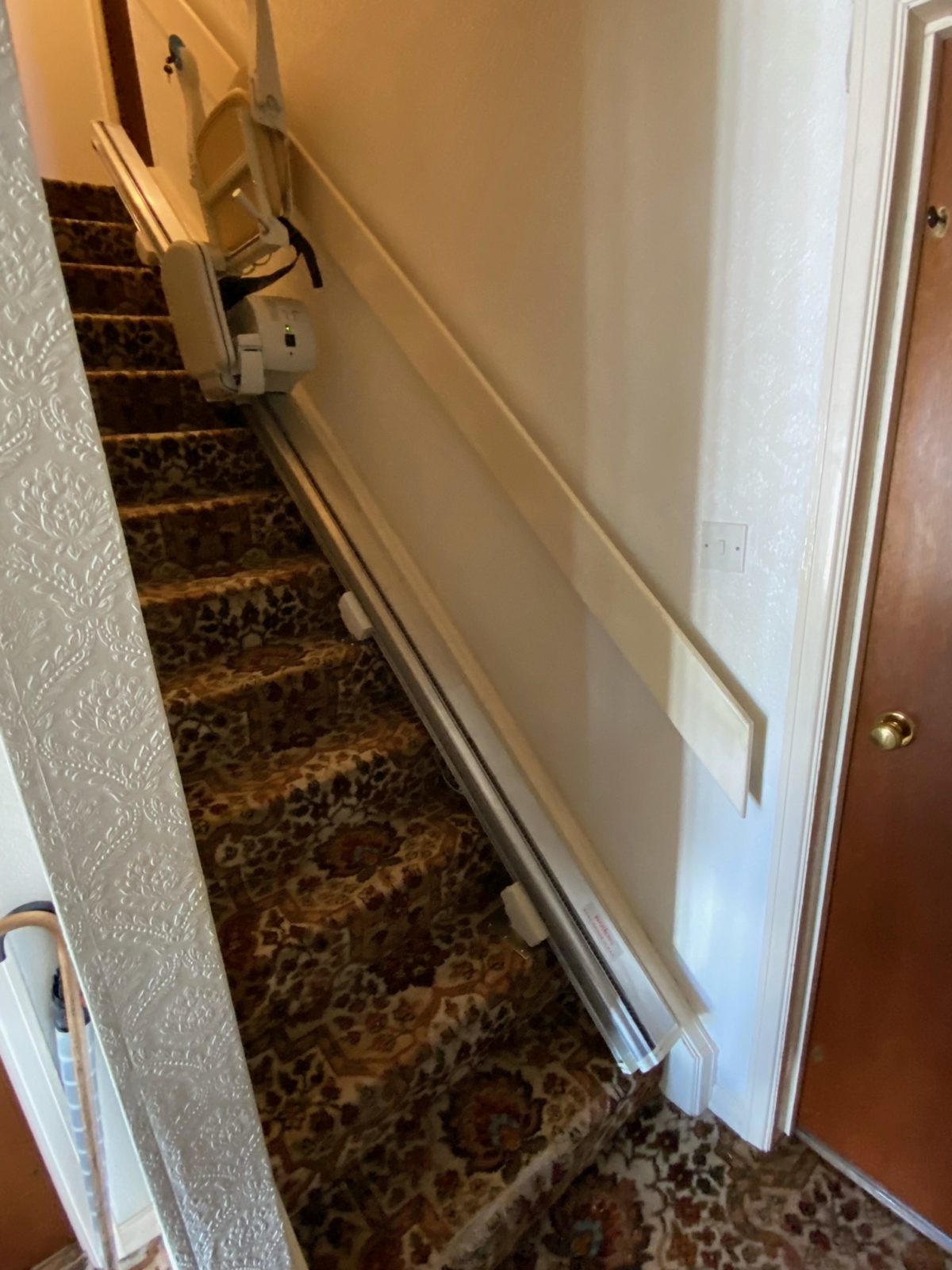 Minivator 950 stairlift installed in Stairlift installation in Waltham